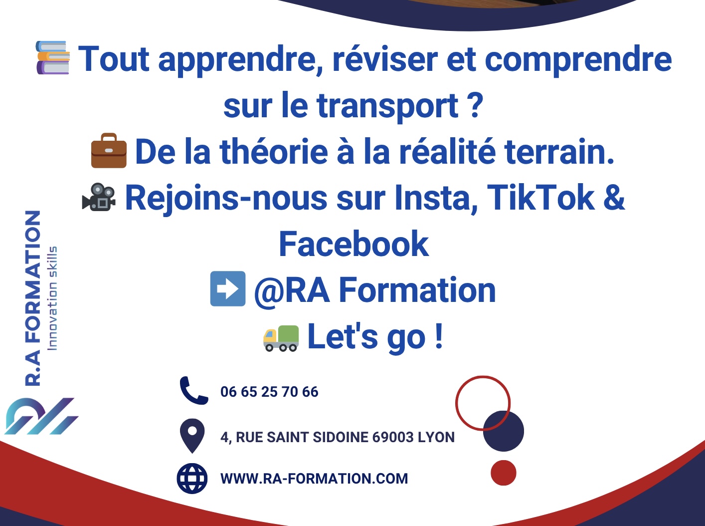 Flyer Services cabinet de gestion de patrimoine photo professionnel bleu blanc et rouge – 1